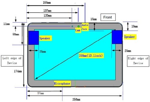 samsung galaxy tab a 10.1 dimensions