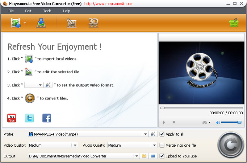 Moyeamedia Free Video Converter screenshot